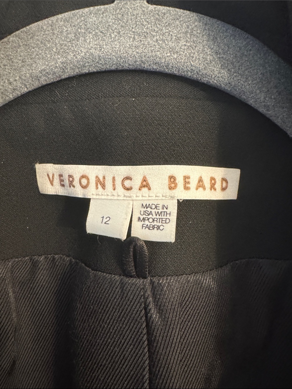 Veronica Beard Black Double-Breasted Blazer with Silver Buttons - Picture 3 of 5